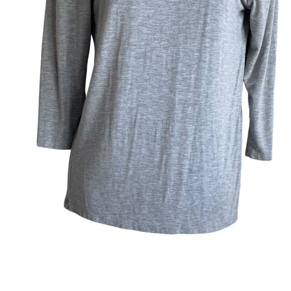 Anthropologie Dolan Left Coast Collection Women Top S Gray Tee Stretch Comfort - Picture 6 of 7